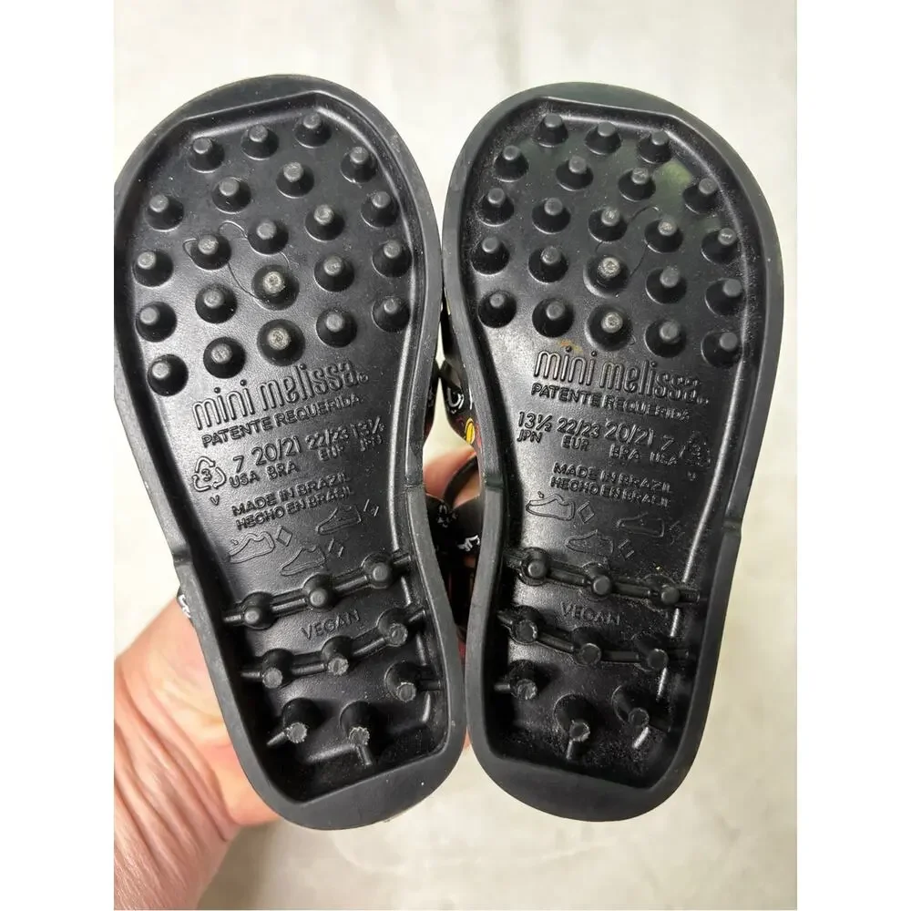 Mini Melissa NEW Posession Mickey & Friends Black Fisherman Sandal 7